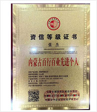 内蒙古百行百业先进个人